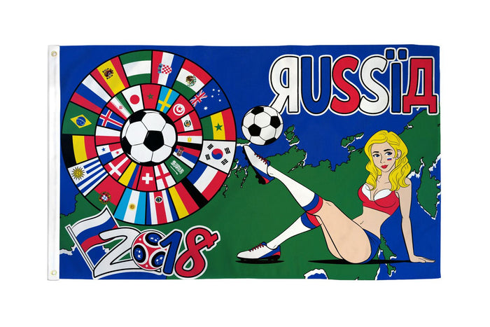 World Cup 2018 (Girl) Flag