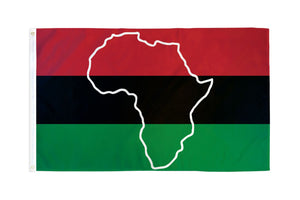 AFRO American Map Flag