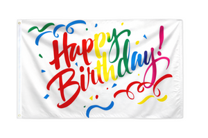 Happy Birthday (Colors) Flag