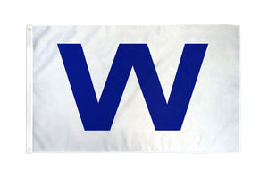 Big Blue W Flag