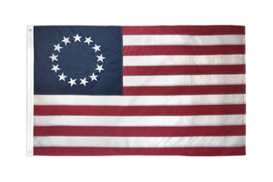 Betsy Ross USA Embroidered Flag