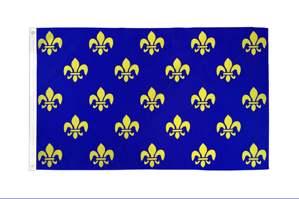 Fleur De Lis (Blue Multi) Flag