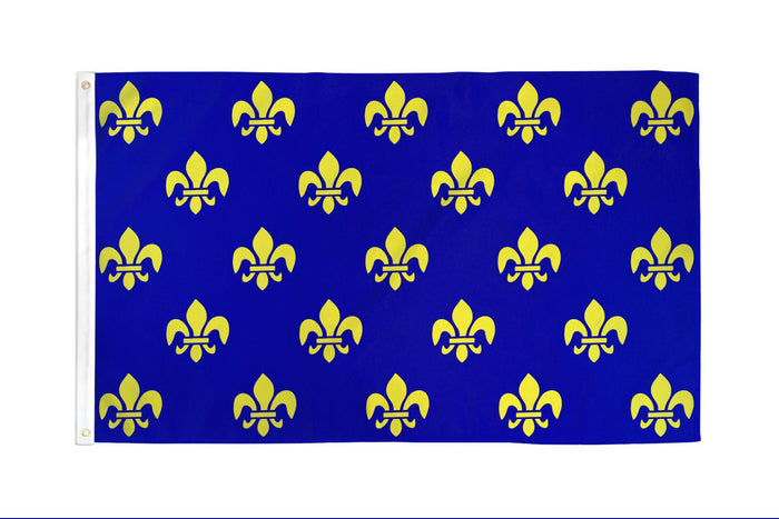 Fleur De Lis (Blue Multi) Flag