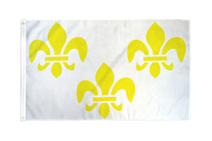 Fleur De Lis (White 3) Flag