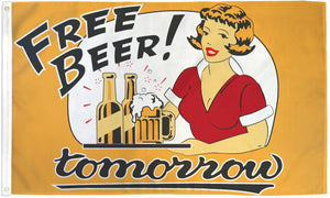 Free Beer Tomorrow Flag