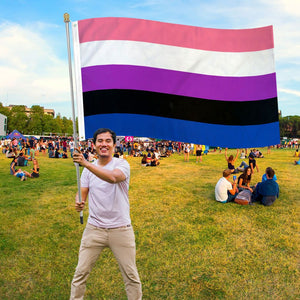 Gender Fluid Waterproof Flag