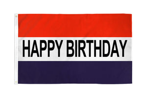 Happy Birthday (RWB) Flag