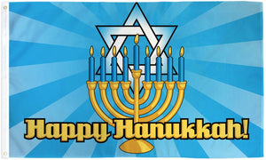 Happy Hanukkah Flag