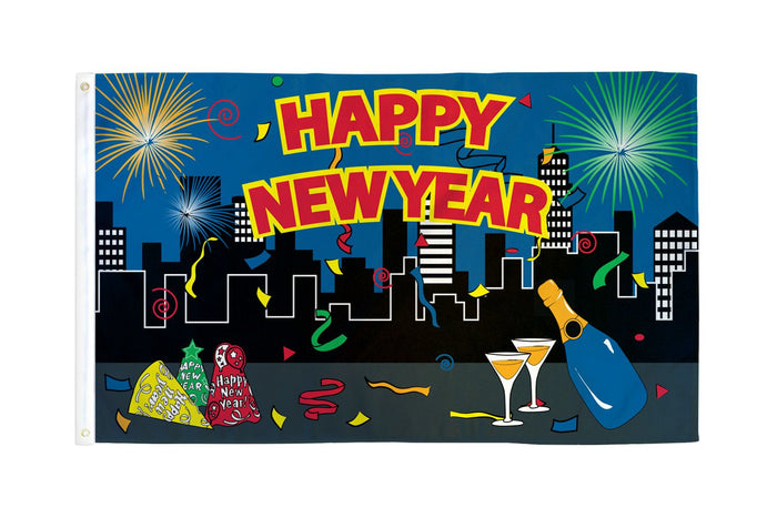 Happy New Year Flag