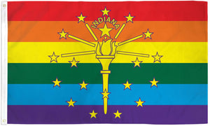 Indiana (Rainbow) Flag