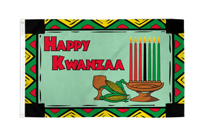 Happy Kwanzaa Flag