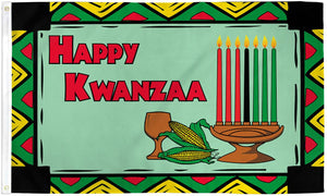 Happy Kwanzaa Flag