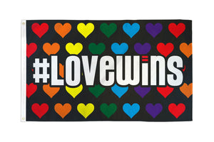 Love Wins Waterproof Flag