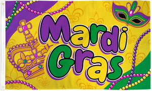 Mardi Gras (Beads) Flag
