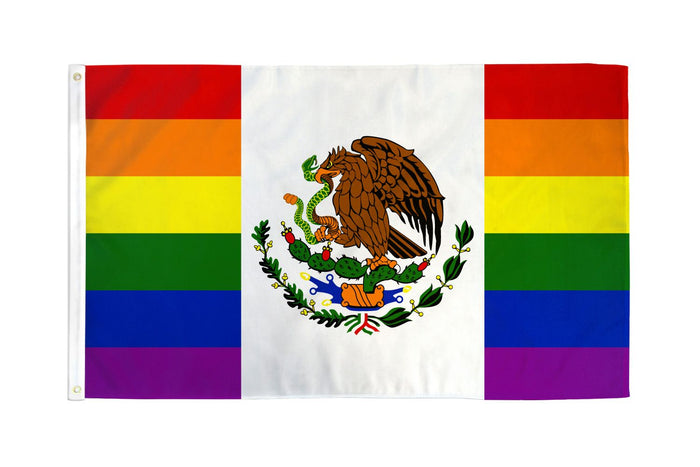 Mexico (Rainbow) Waterproof Flag