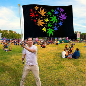 Marijuana Love (Rainbow) Flag