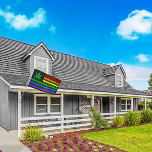 Marijuana USA (Rainbow) Waterproof Flag