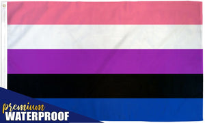 Gender Fluid Waterproof Flag