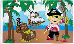 Treasure Island Boy Pirate Flag