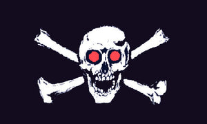 Pirate flags-Red Eyes Flag 3x5ft