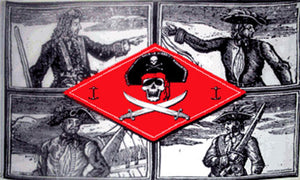 3x5ft Polyester Pirate Captains Flag