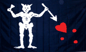 3x5ft Polyester Pirate Edward Teach Flag