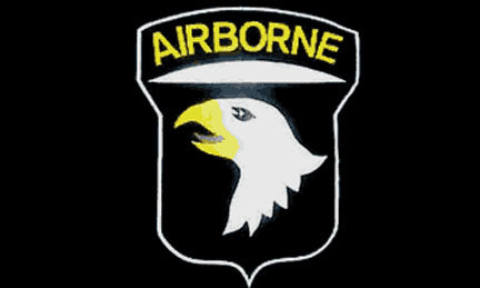 Military flags-101st Airborne Black Flag 3x5ft