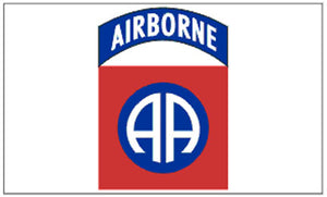 Military flags-82nd Airborne white Flag 3x5ft