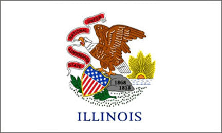 Illinois state flag 3x5 ft - US state Flags