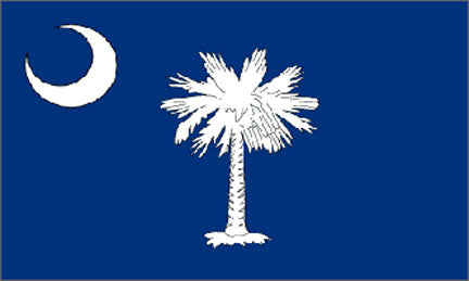 South Carolina state flag 3x5 ft - US state Flags