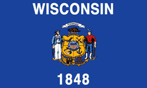 Wisconsin state flag 3x5 ft - US state Flags
