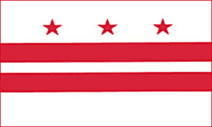Washington D.C. state flag 3x5 ft - US state Flags
